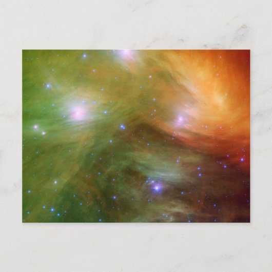 Pileiades sterren in infrarood SSC2007 07A Briefkaart (Voorkant)