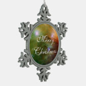 Pileiades sterren in infrarood SSC2007 07A Tin Sneeuwvlok Ornament (Links)