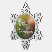 Pileiades sterren in infrarood SSC2007 07A Tin Sneeuwvlok Ornament (Rechts)