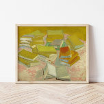 Piles of French Novels | Vincent Van Gogh Poster<br><div class="desc">Piles of French Novels (1887) van de Nederlandse postpressionist Vincent Van Gogh. Origineel kunstwerk is een olie op canvas die stapels boeken in levendige gele tinten afschildert. Gebruik de ontwerphulpmiddelen om douanetekst toe te voegen of het afbeelding te personaliseren.</div>