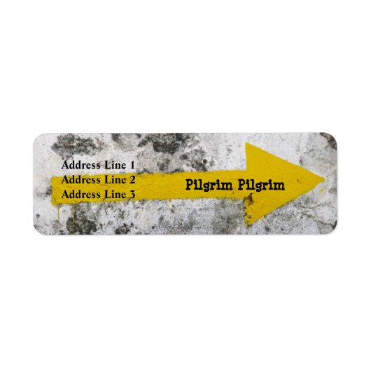 Pilgrim Arrow Adresetiketten Etiket (Voorkant)