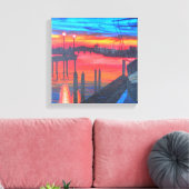 Pilgrim bij zonsopgang canvas afdruk (Insitu (Woonkamer))