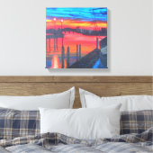 Pilgrim bij zonsopgang canvas afdruk (Insitu (Slaapkamer))