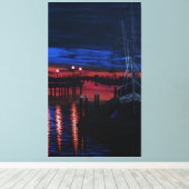 Pilgrim bij zonsopgang canvas afdruk (Insitu (Houten vloer))