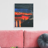 Pilgrim bij zonsopgang canvas afdruk (Insitu (Woonkamer))
