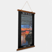 Pilgrim bij zonsopgang hangend wandkleed (Gebogen)