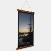 Pilgrim bij zonsopgang hangend wandkleed (Gebogen)