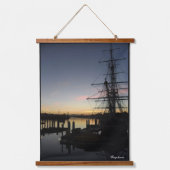 Pilgrim bij zonsopgang hangend wandkleed (Voorkant)