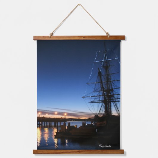 Pilgrim bij zonsopgang hangend wandkleed (Voorkant 3)