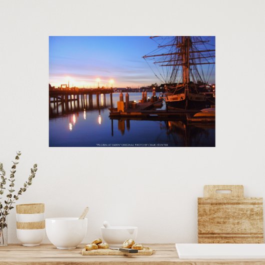 Pilgrim bij zonsopgang poster (Keuken)