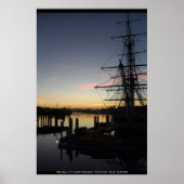 Pilgrim bij zonsopgang poster (Voorkant)