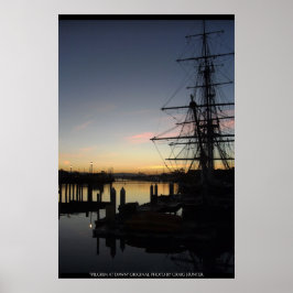 Pilgrim bij zonsopgang poster