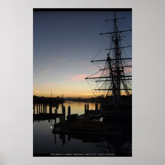 Pilgrim bij zonsopgang poster (Voorkant)