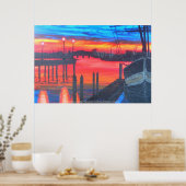 Pilgrim bij zonsopgang poster (Keuken)