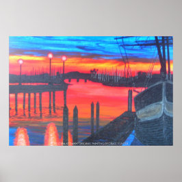 Pilgrim bij zonsopgang poster