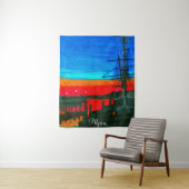 Pilgrim bij zonsopgang wandkleed (In situ)