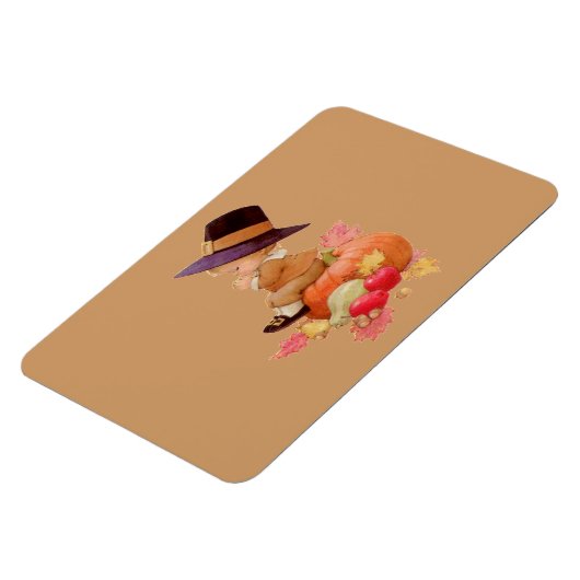 Pilgrim Boy die op pompoen bidt, ZSSG Magneet (Linkerzijde)