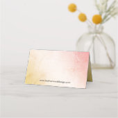 Pilgrim Boy Thanksgiving Place Cards Plaatskaartje (Achterkant)