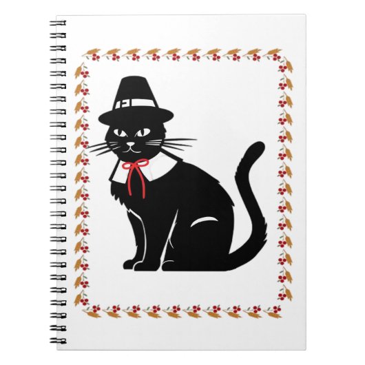 Pilgrim Cat Oversized T-shirt Notitieboek (Voorkant)
