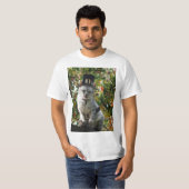 Pilgrim Cat Thanksgiving T-shirt (Voorkant volledig)