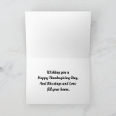 Pilgrim Children en Turkey Card Kaart (Binnen)