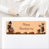 Pilgrim Children Happy Thanksgiving Etiket (Insitu)