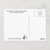 Pilgrim Children Happy Turkey Day - pas het aan! Briefkaart (Achterkant)