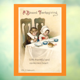 Pilgrim Children Praating Window Cling Raamsticker