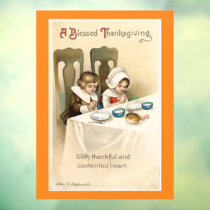 Pilgrim Children Praating Window Cling Raamsticker