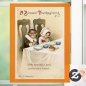 Pilgrim Children Praating Window Cling Raamsticker (Huis)