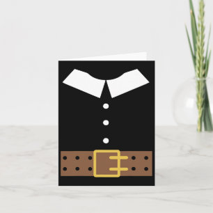 Pilgrim Costume Halloween Funny Thanksgiving Boys Kaart