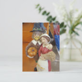 Pilgrim Couple Briefkaart (Staand voorkant)