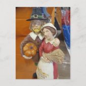 Pilgrim Couple Briefkaart (Voorkant)