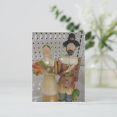 Pilgrim Couple Briefkaart (Staand voorkant)
