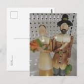 Pilgrim Couple Briefkaart (Voorkant / Achterkant)
