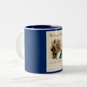 Pilgrim Couple Tweekleurige Koffiemok (Voorkant links)