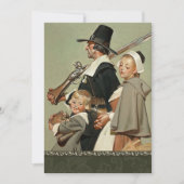 Pilgrim Family Thanksgiving Dinner Invitations Kaart (Voorkant)