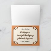 Pilgrim Girl Feestdagen Kaart (Binnen)