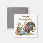 Pilgrim Girl - Tekst aanpassen optie Magneet (Voorkant / Achterkant)