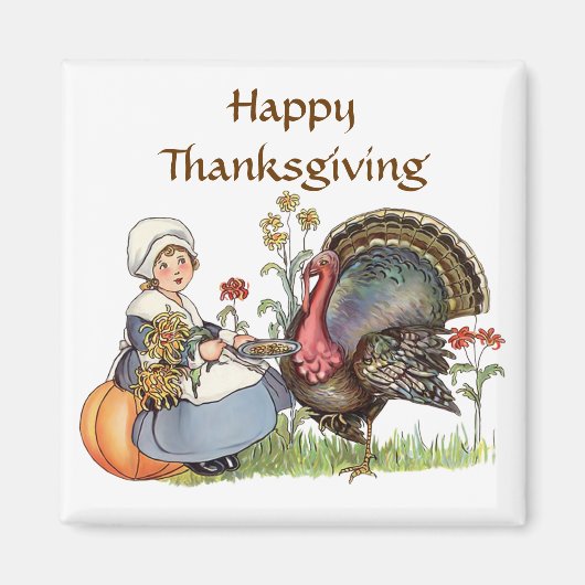 Pilgrim Girl - Tekst aanpassen optie Magneet (Voorkant)