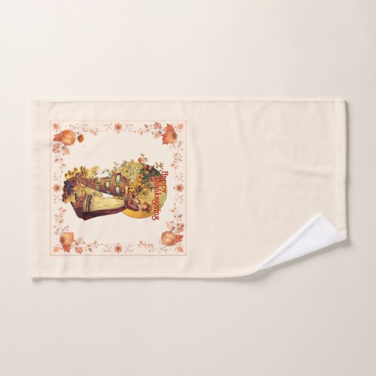 Pilgrim Girl Thanksgiving Handdoek (Handdoek)