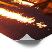 Pilgrim in dageraad foto van Dana-punt Poster (Hoek)