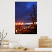 Pilgrim in dageraad foto van Dana-punt Poster (Keuken)