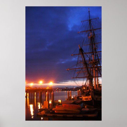 Pilgrim in dageraad foto van Dana-punt Poster (Voorkant)