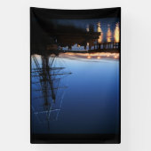 Pilgrim in dageraad foto van Dana-punt Spandoek (Verticaal)
