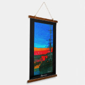 Pilgrim in dawn Dana point-havenschilderij Hangend Wandkleed (Gebogen)