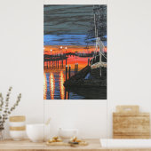 Pilgrim in dawn Dana point-havenschilderij Poster (Keuken)