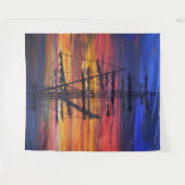 Pilgrim in de haven van het dawn-punt Dana Wandkleed (Voorkant (horizontaal))