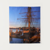 Pilgrim in de haven van het dawn-punt Dana Wandkleed (Voorkant)