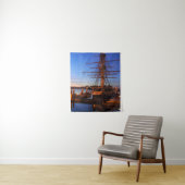 Pilgrim in de haven van het dawn-punt Dana Wandkleed (In situ)